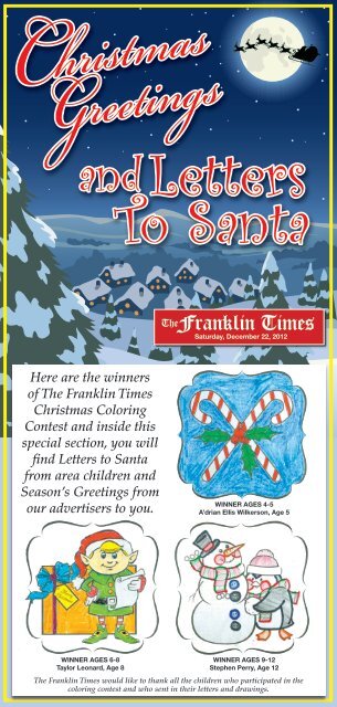 letters to santa 2012 - The Franklin Times