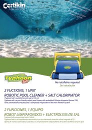 limpiafondos + clorador salino typhoon salt - Aguashop