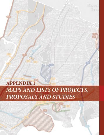 Appendix 1 Maps & Lists of Projects, Proposals & Studies