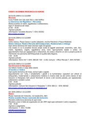 EVENTI DICEMBRE PROVINCIA DI RIMINI dal 01/01/2009 al 31/12 ...