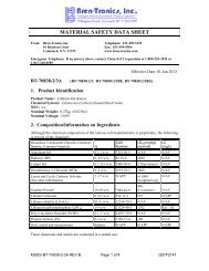 MSDS - Bren-Tronics