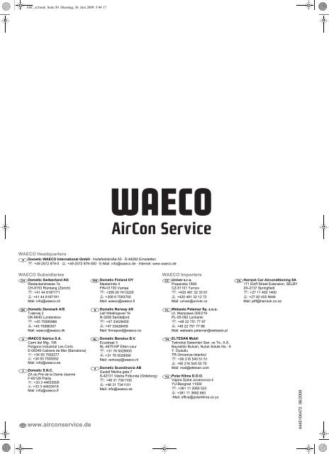 AirCon Service Center - WAECO - AirCon Service