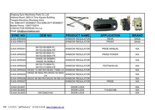 sync no oem no product name application brand