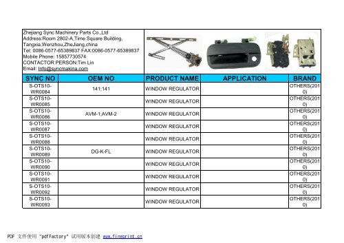 sync no oem no product name application brand