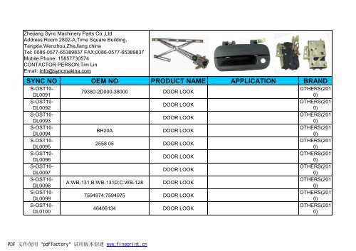 sync no oem no product name application brand