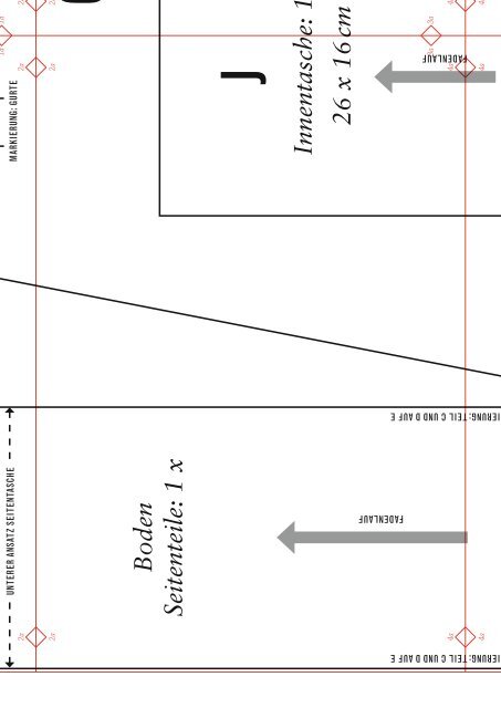 Kulturbeutel Schnittmuster (PDF) - Handmade Kultur