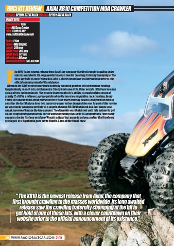 Axial XR10 Reviewed In RRCi - CML Distribution