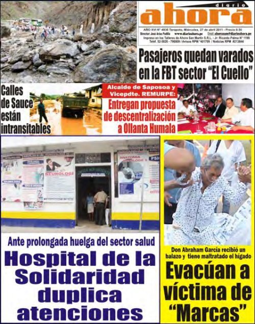 Diario Ahora - san martÃ­n - yurimaguas