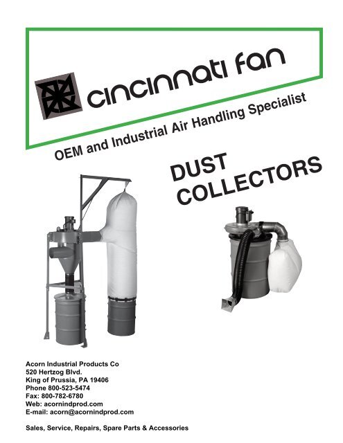 Cincinnati Dust Collector PDF - Acorn Industrial Products Co