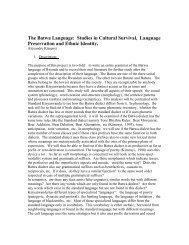 The Batwa Language - Alexandre Kimenyi
