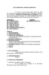 ACTA SESION DEL CONCEJO MUNICIPAL - Temuco