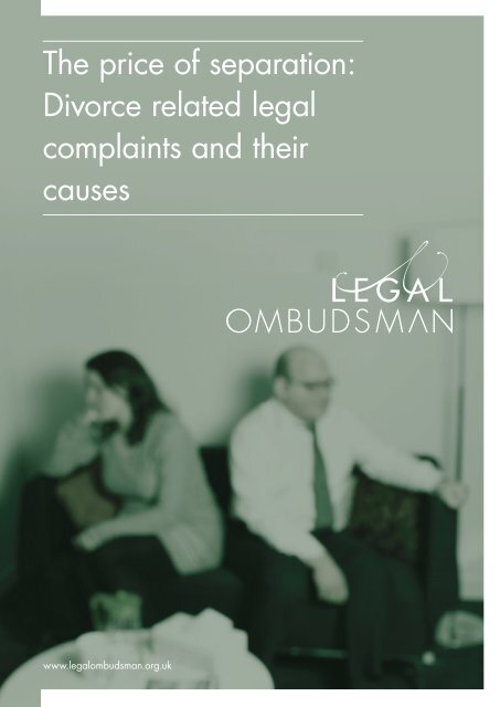The price of separation - Legal Ombudsman