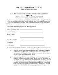 Claim Filer Registration Form - United States Bankruptcy Court ...
