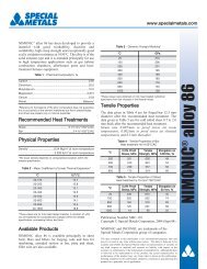 Nimonic alloy 86.pdf - PCC Forged Products