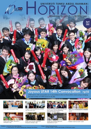 April Issue - UTAR News - Universiti Tunku Abdul Rahman