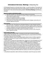 Guide to Informational Interviewing (pdf) - Letters & Science Career ...