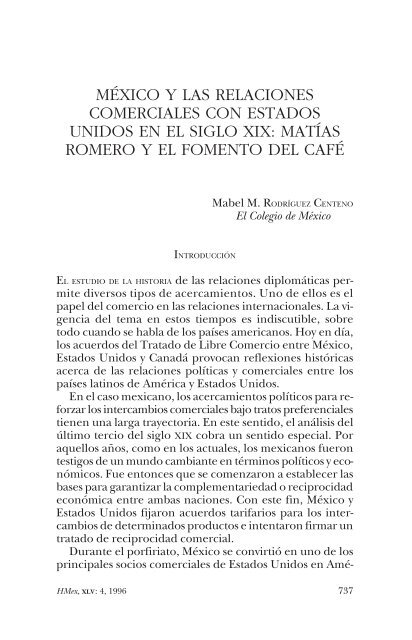 méxico y las relaciones comerciales con estados unidos en el siglo xix
