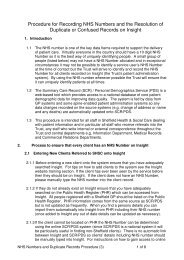 NHS Numbers and Duplicate Records Procedure (3)