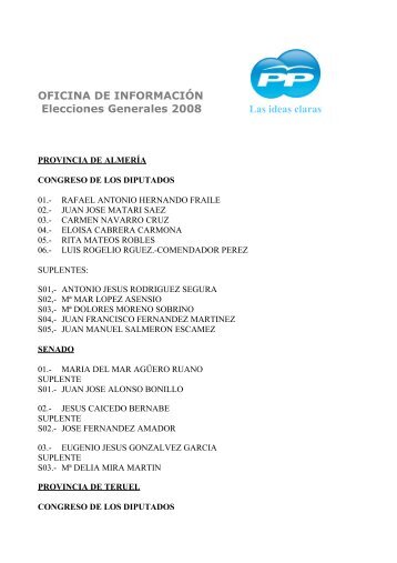 OFICINA DE INFORMACIÃƒÂ“N Elecciones Generales 2008 ... - Sapo