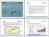 Research Collaboration in Selected ASEAN Countries - Education UK