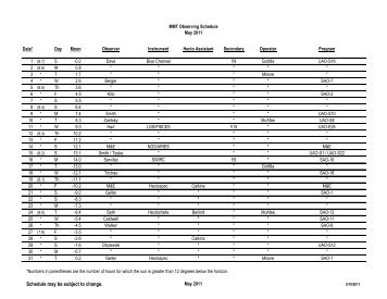 Schedule may be subject to change.