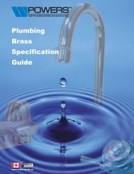 Plumbing Brass Specification Guide