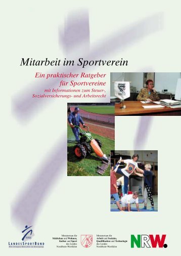 Mitarbeit im Sportverein - Stadtsportverband Dorsten eV