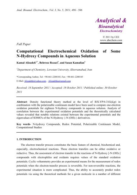 introduction to electrochemistry pdf