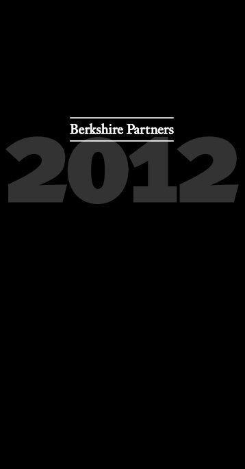 Berkshire Partners 2012 Year-End Summary