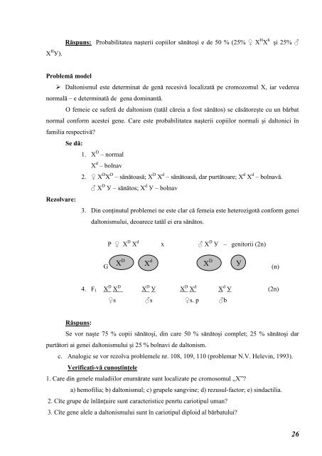 Tema: Rezolvarea problemelor la modelarea codului genetic