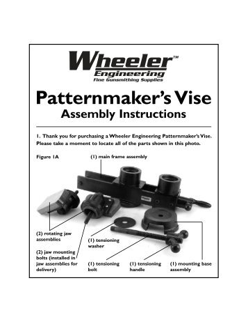 Patternmaker's Vise Assembly Instructions - MidwayUSA