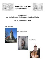 Du fÃ¼hrst uns hinaus ins Weite - Katholische Kirche in Crailsheim