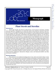Plant Sterols and Sterolins - Thorne Research