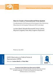 How to create a Transnational Party System STUDY