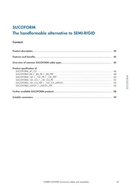 SUCOFORM The handformable alternative to SEMI-RIGID - Nkt-rf.ru