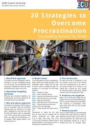 20 Strategies to Overcome Procrastination - ECU | Sign In : Portals ...