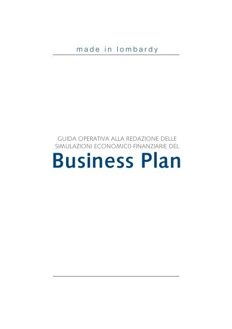 Business Plan - Guida Operativa alla Redazione - Bnl