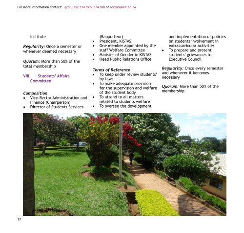 2012 Prospectus - Kigali Institute Of Science And Technology