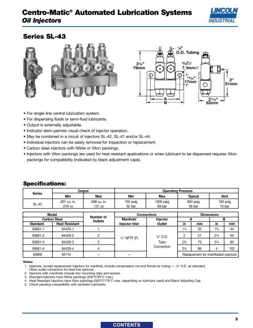 Centro-Matic Lubrication System - Major Furnace Australia provides ...