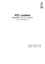 Aufnahmeverfahren 2012/13 an der HTL Leoben