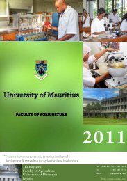 the University of Mauritius