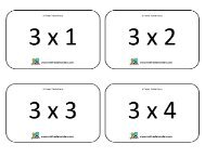 3 Times Table Flashcards - Math Salamanders