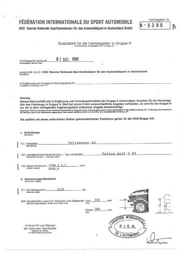 Volkswagen Golf Rallye G60