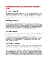 tuckman's forming storming norming performing model forming ...