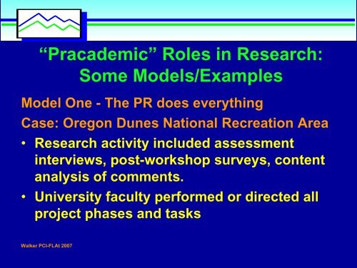 Gregg Walker, Oregon State University - Policy Consensus Initiative