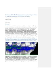 Data collection, management and processing procedures of ...