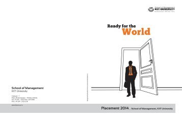 Download Placement Brochure 2014 - School of Management, KIIT ...