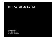 slides Luke Howard - MIT Kerberos Consortium
