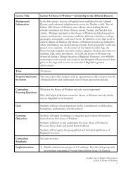 Download this lesson plan with activities - Middle East Studies Center