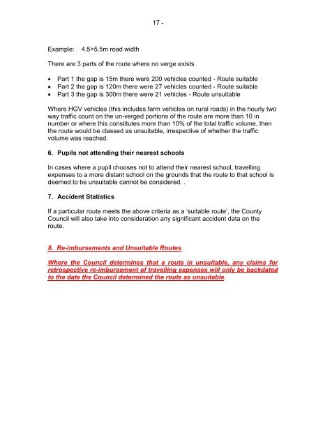 Home to School Transport Policy 2010/11